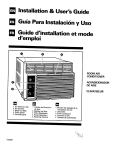 Whirlpool AR1800XA0 User's Manual