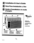 Whirlpool ACM184XA0 User's Manual