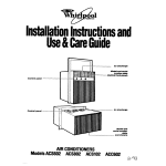 Whirlpool ACC602 User's Manual