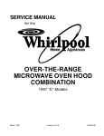 Whirlpool 1997 "E" User's Manual