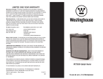 Westinghouse WST6004 User's Manual