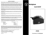 Westinghouse WST3001BLK User's Manual