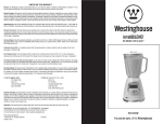 Westinghouse WST2019W User's Manual