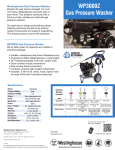 Westinghouse WP3000Z Specification Sheet