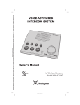 Westinghouse WHI-4CUPG User's Manual