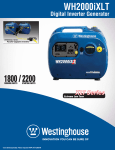 Westinghouse WH2000iXLT Specification Sheet