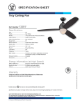 Westinghouse 52-Inch Specification Sheet