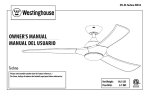 Westinghouse 52-Inch Instruction Manual