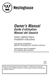 Westinghouse Parker Mews Two-Light Indoor Flush Ceiling Fixture 6225900 Instruction Manual