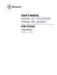 Westinghouse LVM-37w3se User's Manual