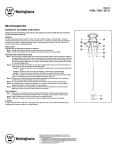 Westinghouse Indoor Furnishings 70287 User's Manual