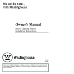 Westinghouse Indoor Furnishings 30404 User's Manual