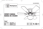 Westinghouse Fan 78108 User's Manual