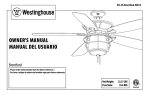 Westinghouse 52-Inch Instruction Manual