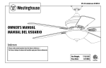 Westinghouse 52-Inch Instruction Manual