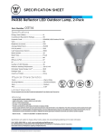 Westinghouse PAR38 Specification Sheet