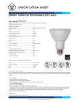 Westinghouse PAR30 Specification Sheet