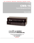 Western Telematic CMS-16 User's Manual
