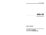 Western Telematic IPS-15 User's Manual