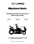 Western Safety Products AYP7167A79 User's Manual