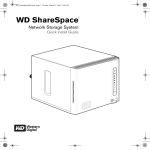 Western Digital WD ShareSpace Quick Installation Guide