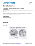 Westcott 4221 User's Manual