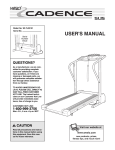 Weslo WLTL22191 User's Manual