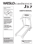 Weslo WCTL39607.0 User's Manual