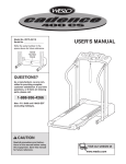 Weslo WCTL39110 User's Manual