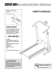 Weslo WETL0254 User's Manual