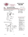 Wells Magnetic Door Latch User's Manual