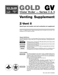 Weil-McLain GV Series 4 User's Manual