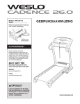 Weider WETL59710 User's Manual