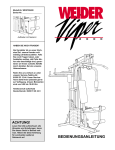 Weider WESY6040 User's Manual