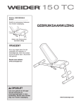 Weider WEEVBE5909 User's Manual