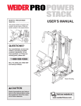 Weider WECCSY2983 User's Manual