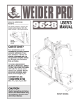 Weider WESY9108 User's Manual