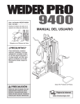 Weider WEEVSY3953 User's Manual