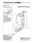 Weider WEEVSY2996 User's Manual