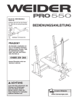 Weider WEEVBE2926 User's Manual