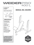 Weider 400L User's Manual