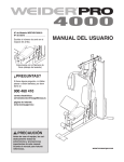 Weider WEEVSY2826 User's Manual