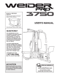 Weider WESY2633 User's Manual