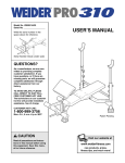 Weider WEBE1442 User's Manual