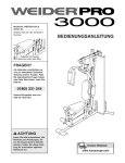 Weider WEEVSY1975 User's Manual