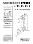 Weider WEEVSY1975 User's Manual