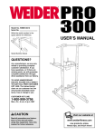 Weider WEBE1301 User's Manual