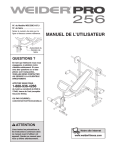 Weider WECCBE1137 User's Manual