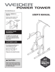 Weider WEBE99712 User's Manual