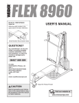 Weider WEEVSY0923 User's Manual